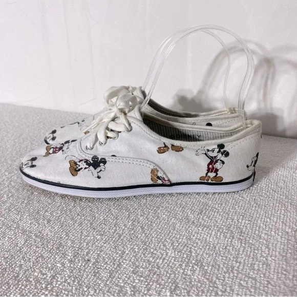 Keds Disney Mickey Mouse Print Lace Up Sneakers 5 - Picture 5 of 12
